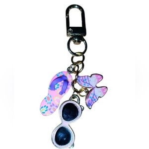 Hand Crafted Pink Bag Charm/Key Chain